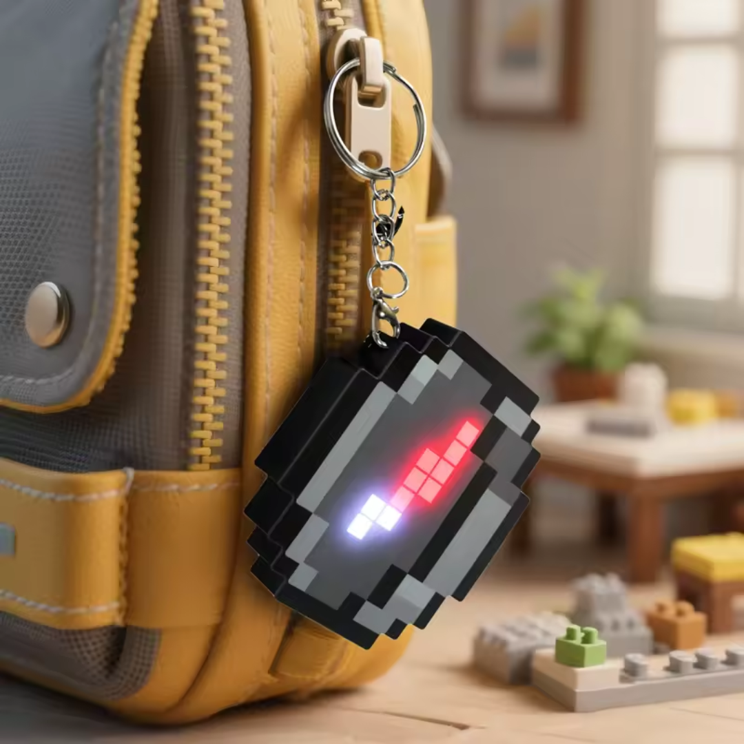 Minecraft Pixel Art Compas Pendant