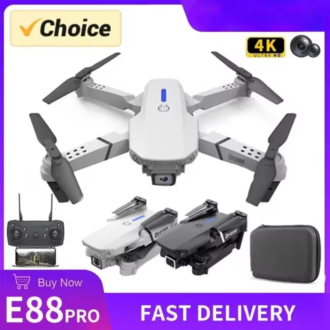 E88 Pro WIFI FPV Drone Wide Angle HD 4K 1080P Camera