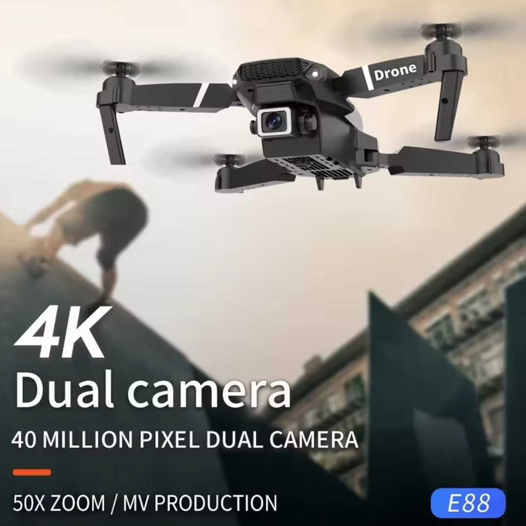 E88 Pro WIFI FPV Drone Wide Angle HD 4K 1080P Camera